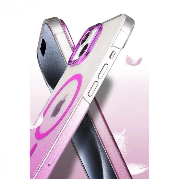 Apple İphone 14 Glossy Magsafe Kapak - Siyah