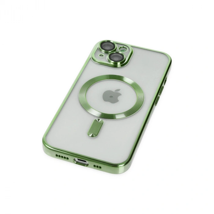 Apple İphone 14 Kılıf Kross Magneticsafe Kapak - Koyu Yeşil