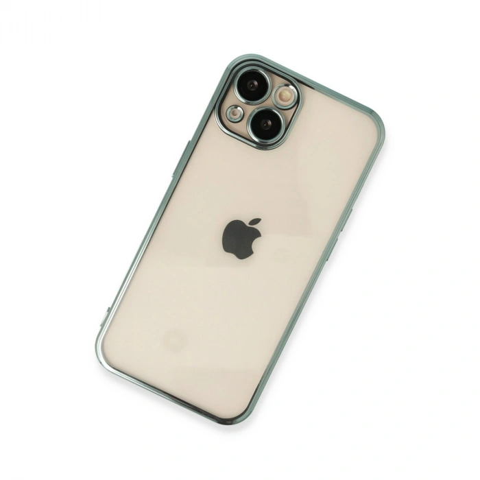 Apple İphone 14 Kılıf Razer Lensli Silikon - Yeşil