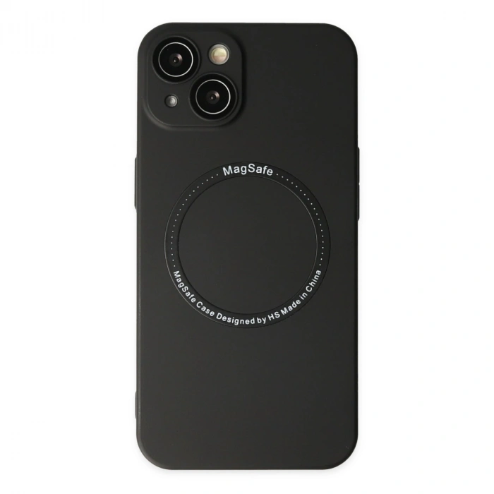 Apple İphone 14 Plus Kılıf Jack Magneticsafe Lens Silikon - Siyah