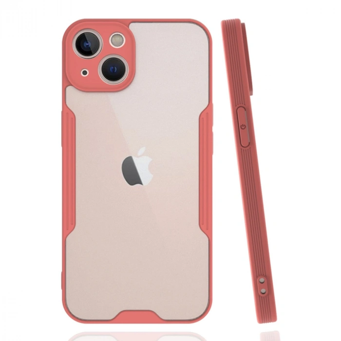 Apple İphone 14 Plus Kılıf Platin Silikon - Pembe