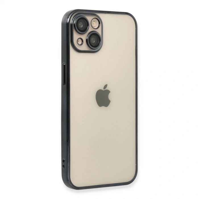Apple İphone 14 Plus Kılıf Razer Lensli Silikon - Siyah