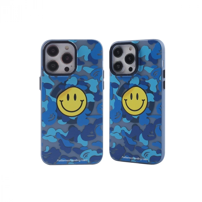 Apple İphone 14 Pro Kılıf Apollo Magneticsafe Desenli Kapak - Apollo Mavi - 1