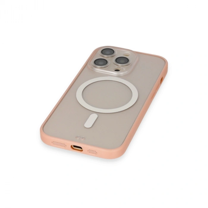 Apple İphone 14 Pro Kılıf Grand Magneticsafe Kapak - Pembe