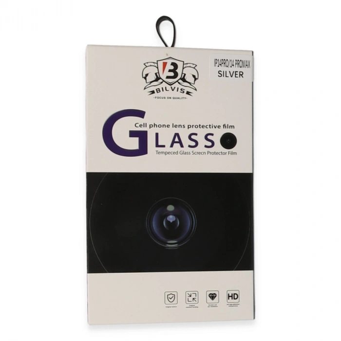 Apple İphone 14 Pro Max Bilvis Titan Kamera Lens - Gümüş