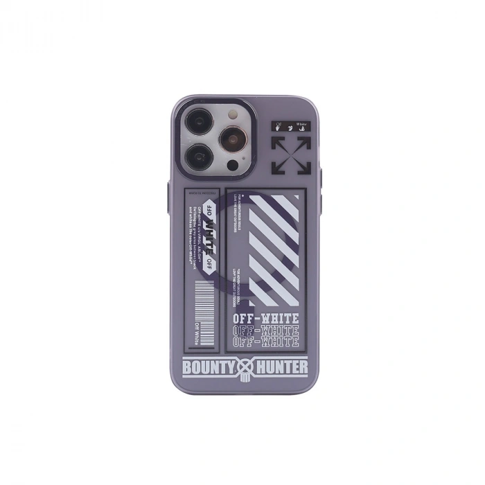 Apple İphone 14 Pro Max Kılıf Apollo Magneticsafe Desenli Kapak - Apollo Mor - 1