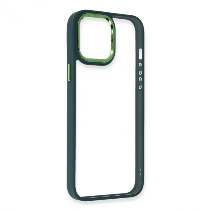 Apple İphone 14 Pro Max Kılıf Dora Kapak - Haki Yeşil