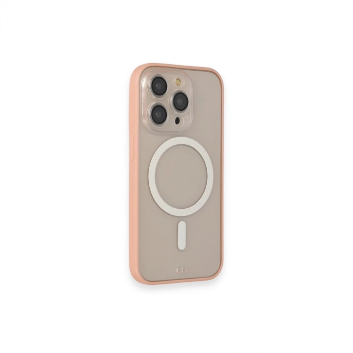 Apple İphone 14 Pro Max Kılıf Grand Magneticsafe Kapak - Pembe