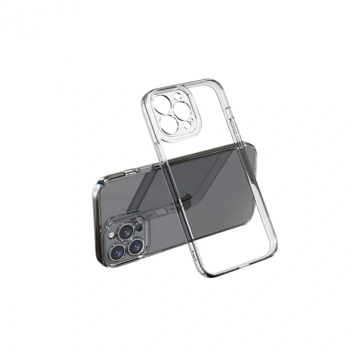 Apple İphone 14 Pro Max Kılıf Lüx Şeffaf Silikon