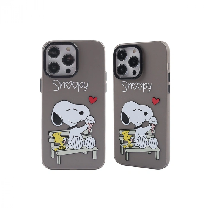 Apple İphone 14 Pro Max Kılıf Prada Desenli Kapak - Prada Siyah - 2