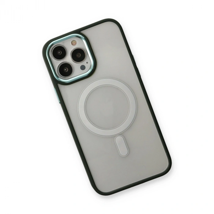 Apple İphone 14 Pro Max Kılıf Room Magneticsafe Silikon - Köknar Yeşili
