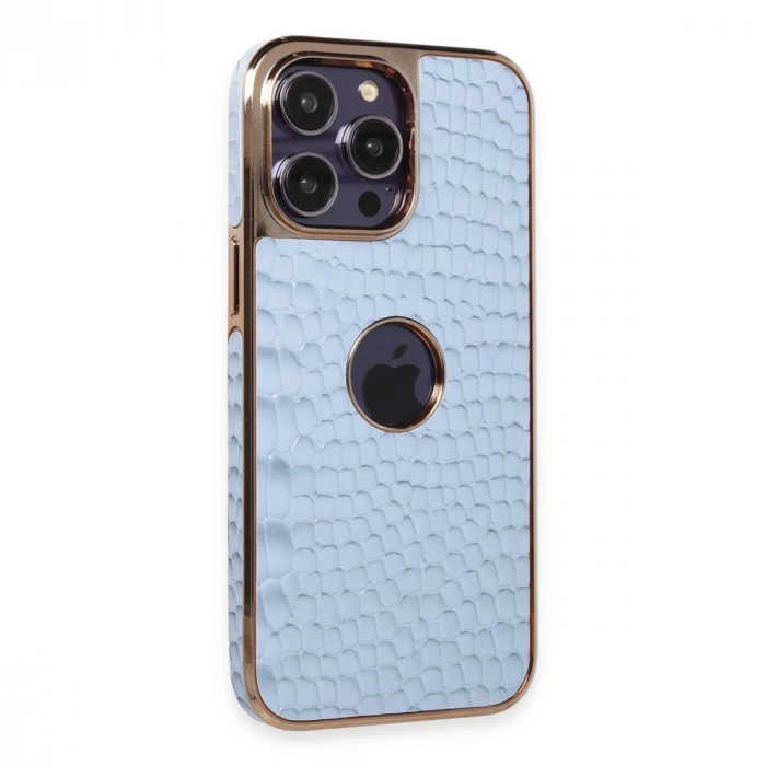 Apple İphone 14 Pro Max Kılıf Snake Kapak - Sierra Blue