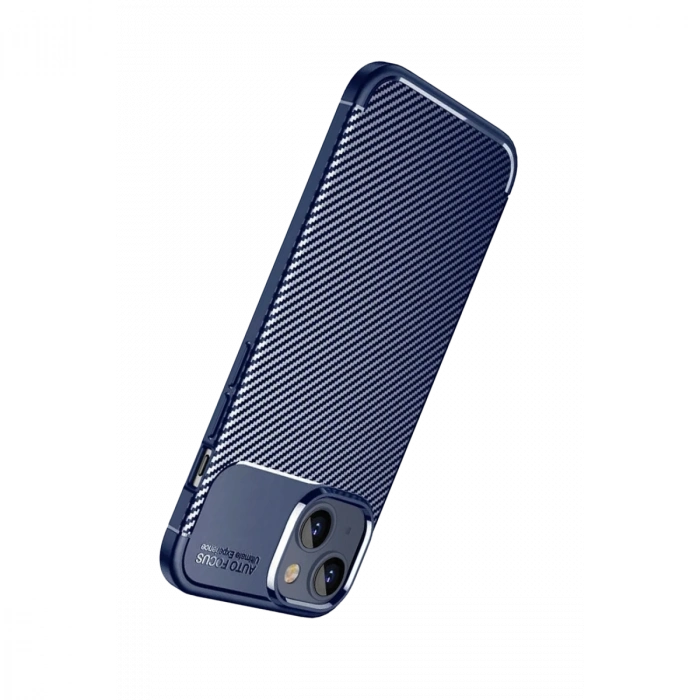 Apple İphone 15 Kılıf Auto Focus Karbon Kapak - Lacivert