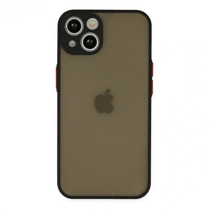 Apple İphone 15 Plus Kılıf Montreal Silikon Kapak - Siyah