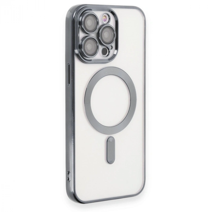 Apple İphone 15 Pro Kılıf Kross Magneticsafe Kapak - Titan Gri