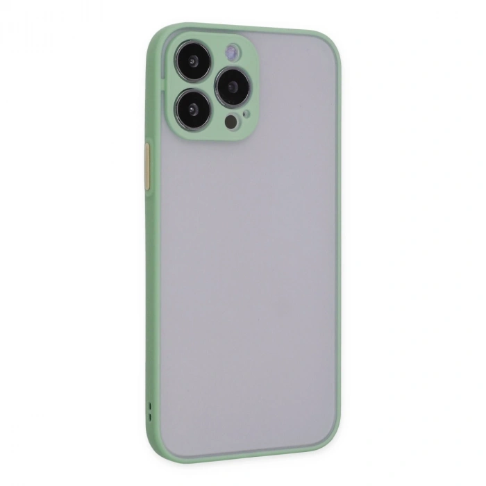 Apple İphone 15 Pro Kılıf Montreal Silikon Kapak - Açık Yeşil