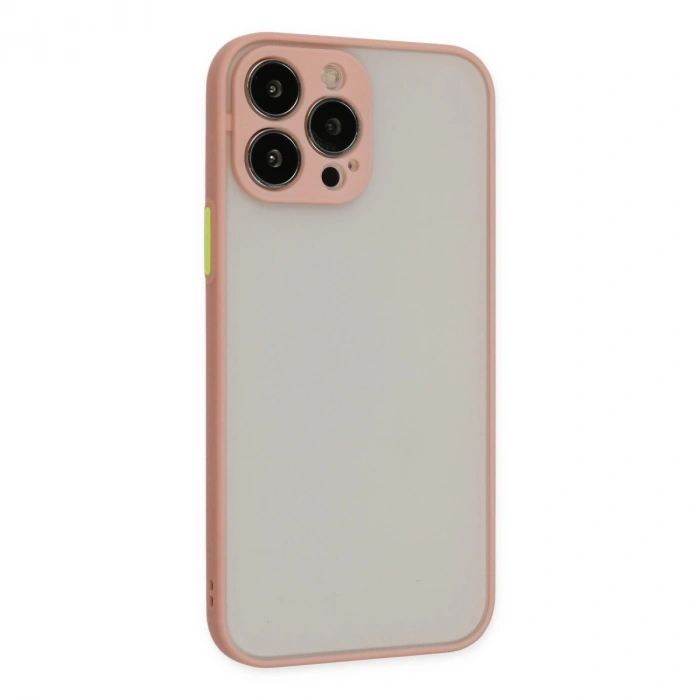 Apple İphone 15 Pro Kılıf Montreal Silikon Kapak - Pembe