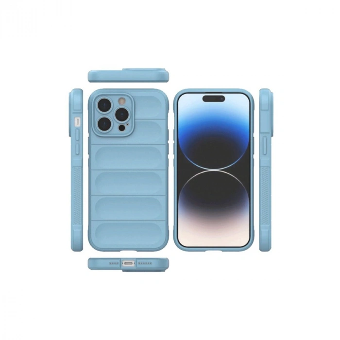 Apple İphone 15 Pro Max Kılıf Optimum Silikon - Sky Blue
