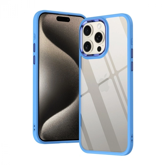 Apple İphone 15 Pro Max Kılıf Power Silikon - Lila