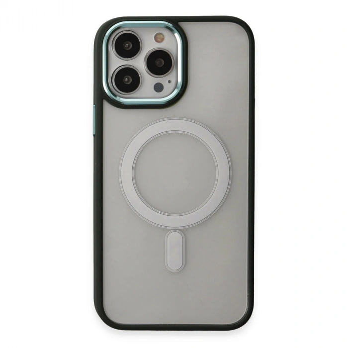 Apple İphone 15 Pro Max Kılıf Room Magneticsafe Silikon - Köknar Yeşili
