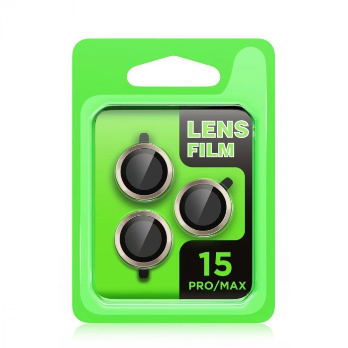Apple İphone 15 Pro Raze Metal Kamera Lens - Siyah