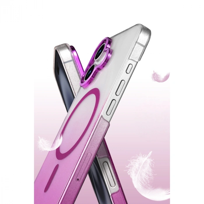 Apple İphone 16 Glossy Magsafe Kapak - Pembe