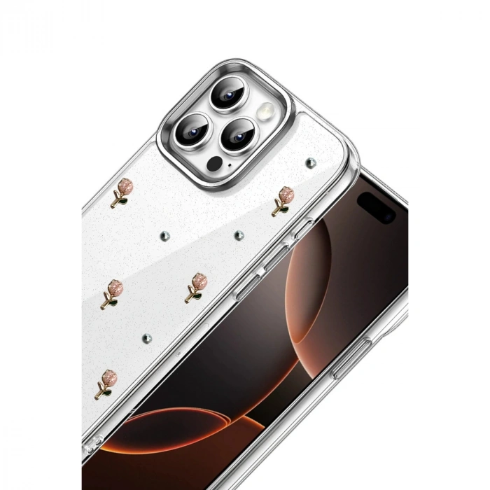 Apple İphone 16 Pro Fiyonk Desenli Kapak - Desen 6