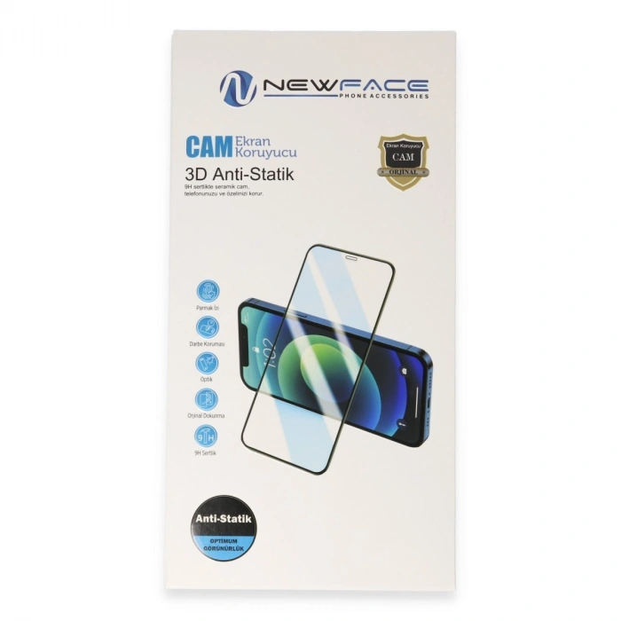 Apple İphone 16 Pro Max 3d Antistatik Cam Ekran Koruyucu