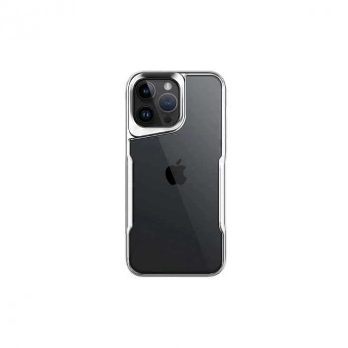 Apple İphone 16 Pro Max Kılıf Boyi Silikon Kapak - Gümüş