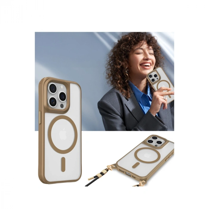 Apple İphone 16 Pro Max Kılıf Enka Magsafe Silikon Kılıf - Şeffaf