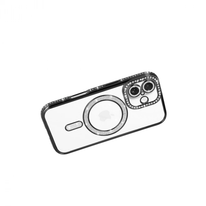 Apple İphone 17 Joke Simli Magneticsafe Kılıf - Siyah