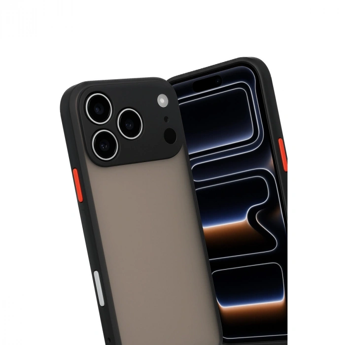 Apple İphone 17 Pro Kılıf Montreal Silikon Kapak - Siyah