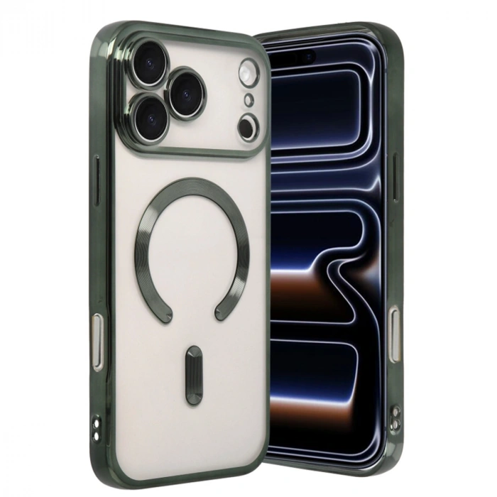 Apple İphone 17 Pro Kross Magneticsafe Kapak - Koyu Yeşil