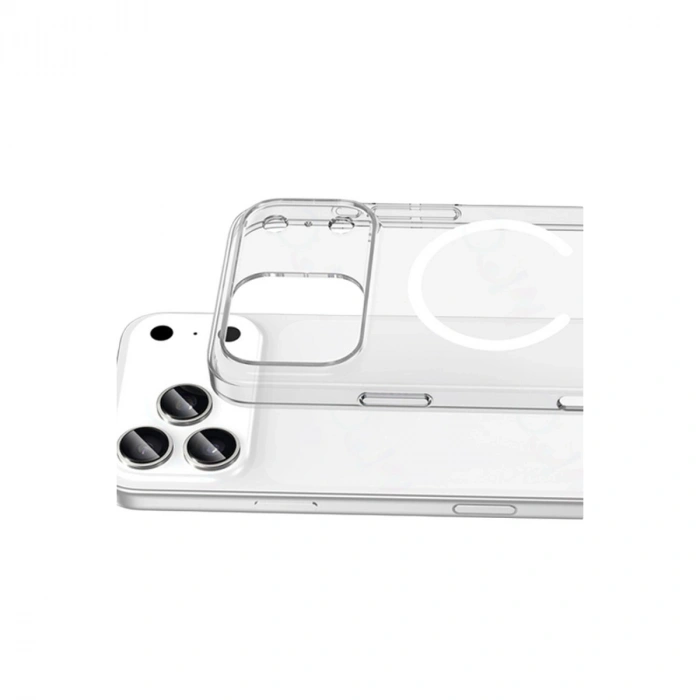 Apple İphone 17 Pro Max Combo Sert Şeffaf Magsafe Kapak - Şeffaf