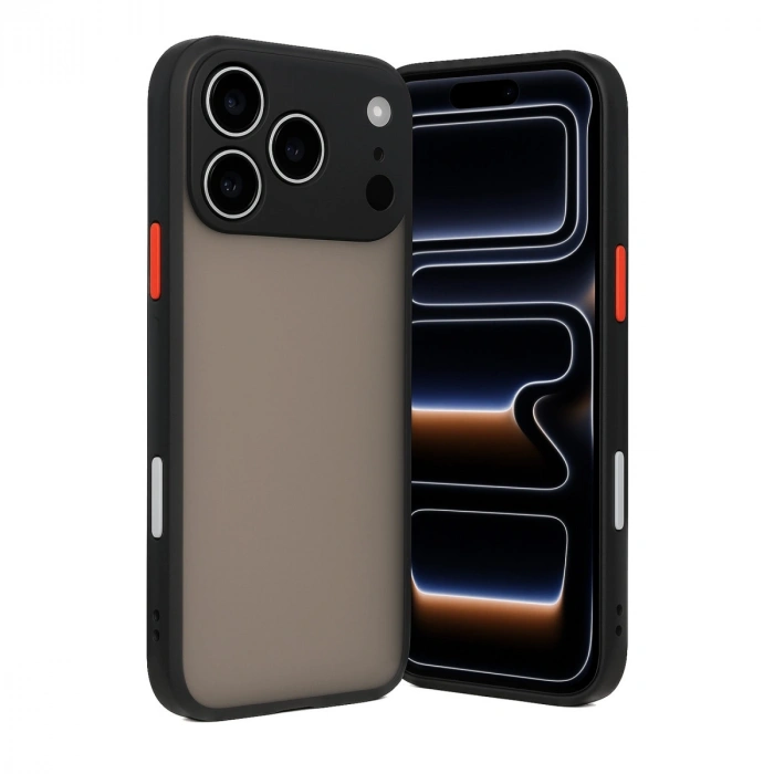 Apple İphone 17 Pro Max Kılıf Montreal Silikon Kapak - Siyah