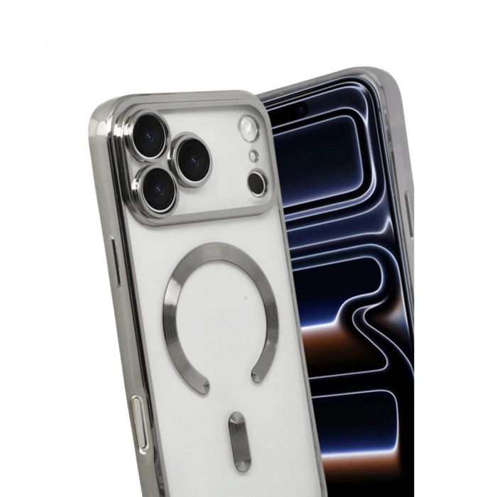 Apple İphone 17 Pro Max Kross Magneticsafe Kapak - Gümüş
