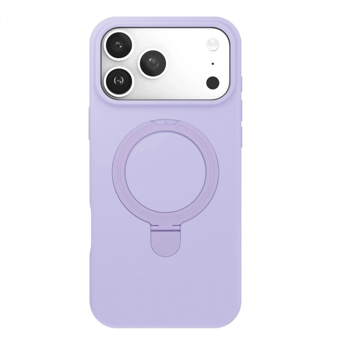 Apple İphone 17 Pro Max Regal Magsafe Standlı Kapak - Lila