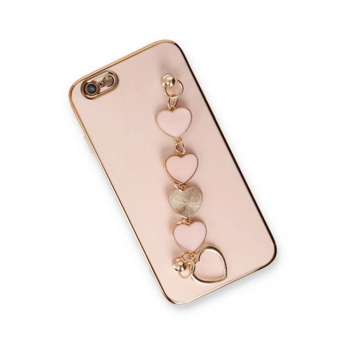 Apple İphone 6 Kılıf Esila Silikon - Pudra