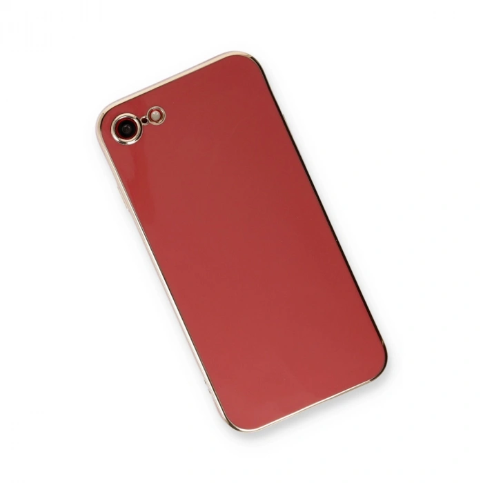 Apple İphone 7 Kılıf Volet Silikon - Kırmızı