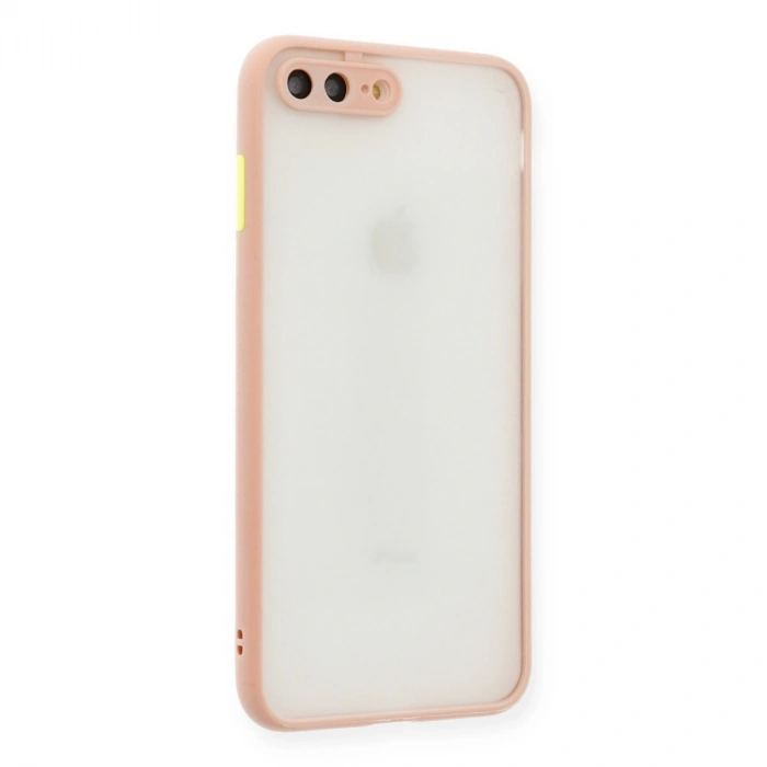 Apple İphone 7 Plus Kılıf Montreal Silikon Kapak - Pembe
