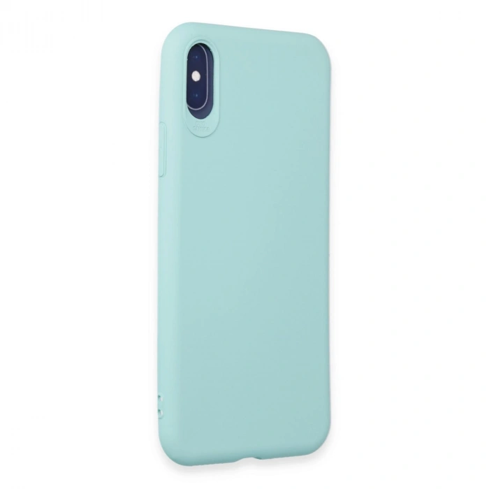 Apple İphone X Kılıf First Silikon - Turkuaz