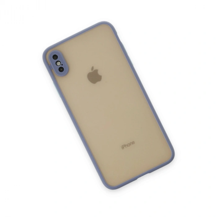 Apple İphone X Kılıf Montreal Silikon Kapak - Gri