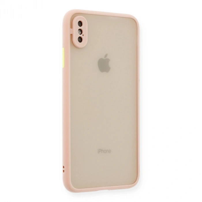 Apple İphone Xs Max Kılıf Montreal Silikon Kapak - Pembe