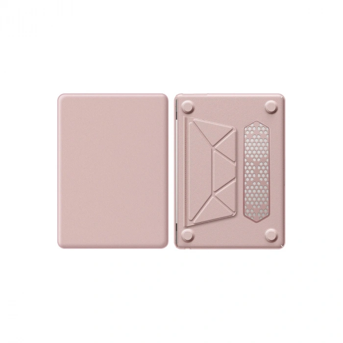 Apple Macbook Pro 14 2021 Macbook Deri Kapak - Pembe