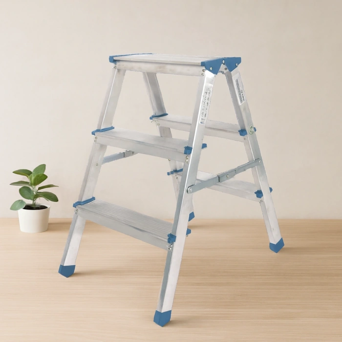 Çift Basamaklı 3+3 Alüminyum Merdiven 69 cm