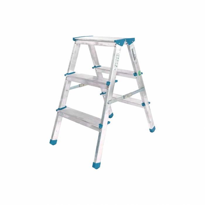 Çift Basamaklı 3+3 Alüminyum Merdiven 69 cm