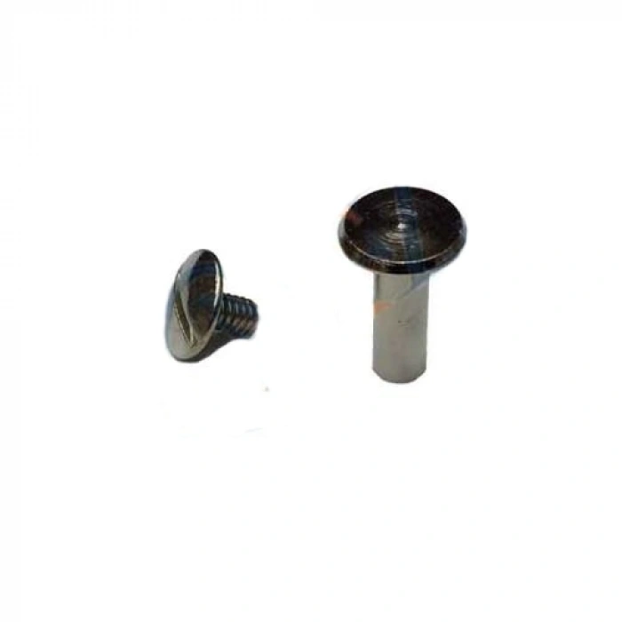 Cilt Menü, Katalog, Kartela Vidası, 6 Mm - Nikel, 1 Adet