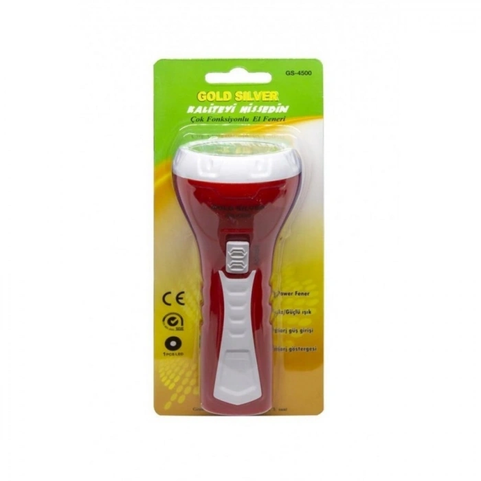 Gold Silver Gs-4500 1 Watt Şarjlı El Feneri
