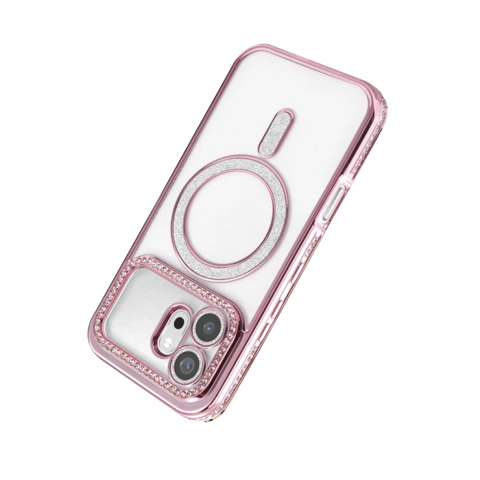 Huawei Honor 600 Joke Simli Magneticsafe Kılıf - Pembe