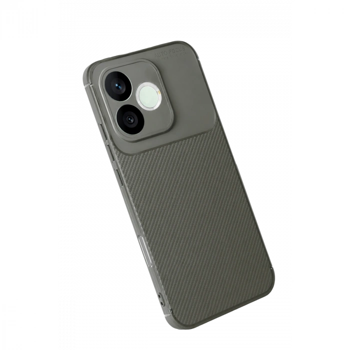 Huawei Honor 600 Lite Auto Focus Karbon Kapak - Gri